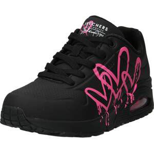 SKECHERS Tenisky pitaya / černá