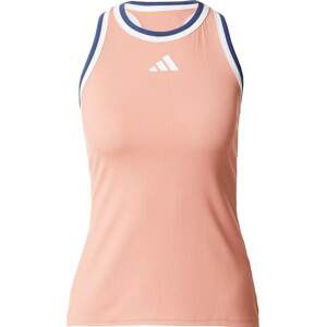 ADIDAS PERFORMANCE Sportovní top námořnická modř / pastelově oranžová / bílá