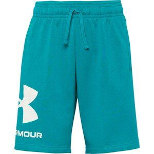 UNDER ARMOUR Sportovní kalhoty 'Rival' tyrkysová / bílá