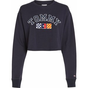 Tommy Jeans Tričko noční modrá / žlutá / červená / bílá