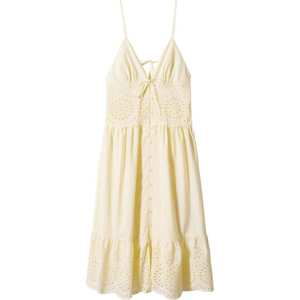 MANGO Letní šaty 'Butter' pastelově žlutá
