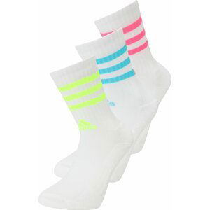 ADIDAS SPORTSWEAR Sportovní ponožky světlemodrá / svítivě zelená / pink / bílá