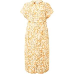 Object Curve Košilové šaty 'IBRA ' oranžová / bílá