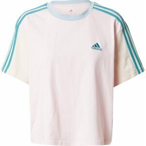 ADIDAS SPORTSWEAR Funkční tričko pastelová modrá / růžová