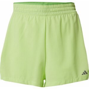 ADIDAS PERFORMANCE Sportovní kalhoty světle zelená / černá