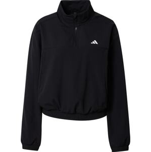 ADIDAS PERFORMANCE Sportovní mikina černá / bílá