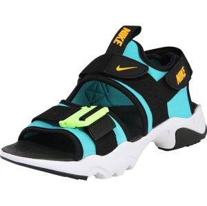 Nike Sportswear Sandály 'Canyon' tyrkysová / černá / bílá