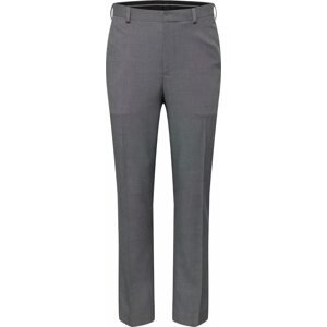 BURTON MENSWEAR LONDON Kalhoty s puky 'GREY MICRO TEXTURE SLIM' šedá