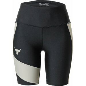 UNDER ARMOUR Sportovní kalhoty 'Prjct Rock HG' černá / bílá