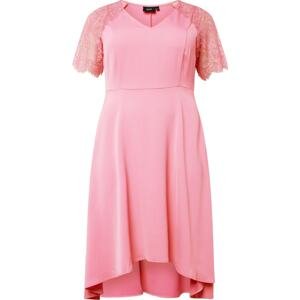 Zizzi Koktejlové šaty 'Angeline' světle růžová