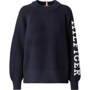 TOMMY HILFIGER Svetr námořnická modř / bílá