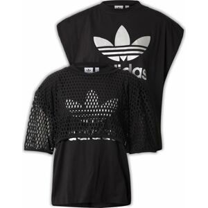 ADIDAS ORIGINALS Tričko černá / bílá