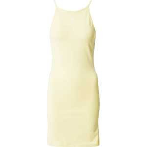 ADIDAS ORIGINALS Letní šaty pastelově žlutá / bílá