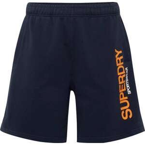 Superdry Kalhoty námořnická modř / oranžová / bílá