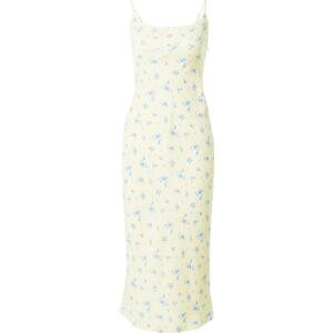 HOLLISTER Letní šaty modrá / světlemodrá / pastelově žlutá