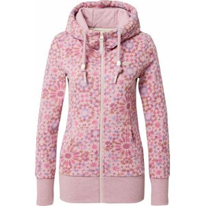 Ragwear Mikina 'NESKA' hnědá / bobule / pink / starorůžová