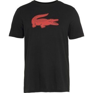 LACOSTE Funkční tričko červená / černá