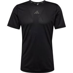 ADIDAS PERFORMANCE Funkční tričko šedá / černá