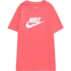 Nike Sportswear Tričko 'Futura' tmavě růžová / bílá