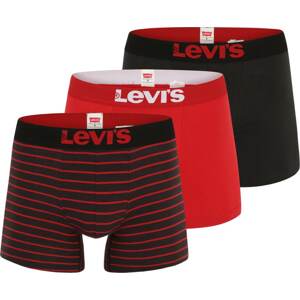 LEVI'S Boxerky červená / černá / bílá