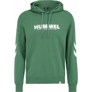 Hummel Sportovní mikina trávově zelená / bílá