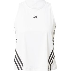 ADIDAS PERFORMANCE Sportovní top černá / bílá