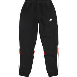 ADIDAS SPORTSWEAR Sportovní kalhoty jasně červená / černá / bílá