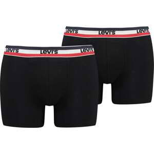 LEVI'S Boxerky červená / černá / bílá