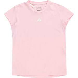 ADIDAS SPORTSWEAR Funkční tričko pastelově růžová / černá / bílá