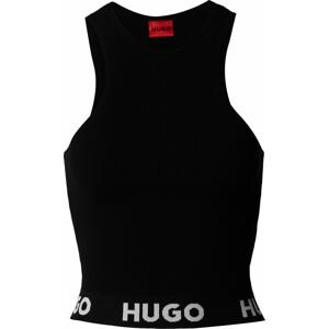 HUGO Top 'Sorrelta' černá / offwhite