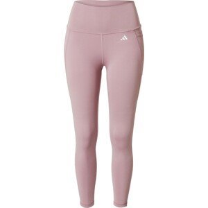 ADIDAS PERFORMANCE Sportovní kalhoty pastelová fialová / bílá