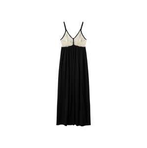 MANGO Letní šaty 'Eva' černá / offwhite