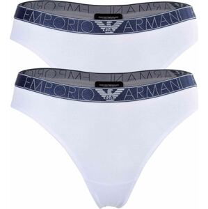 Emporio Armani Tanga šedá / bílá