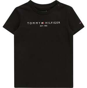TOMMY HILFIGER Tričko námořnická modř / jasně červená / černá / bílá