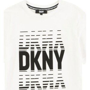 DKNY Tričko černá / bílá