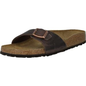 BIRKENSTOCK Pantofle hnědá