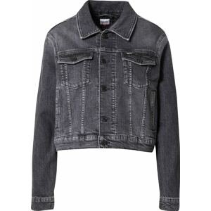 Tommy Jeans Přechodná bunda 'IZZIE' černá džínovina