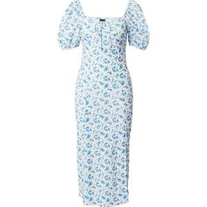 Gina Tricot Letní šaty modrá / offwhite