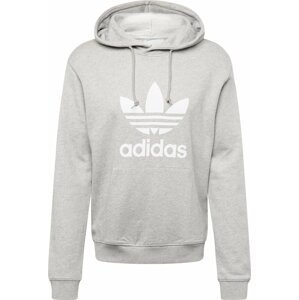 ADIDAS ORIGINALS Mikina šedý melír / bílá