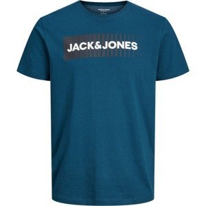 Jack & Jones Plus Tričko modrá / černá / bílá