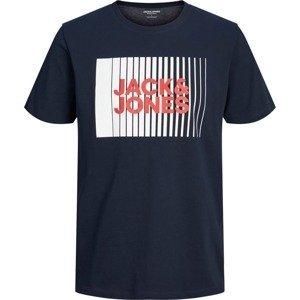 Jack & Jones Plus Tričko modrá / červená / bílá