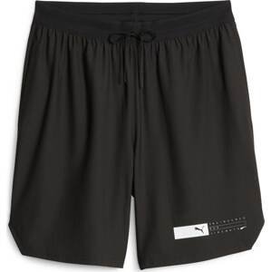 PUMA Sportovní kalhoty 'Fuse' černá / bílá