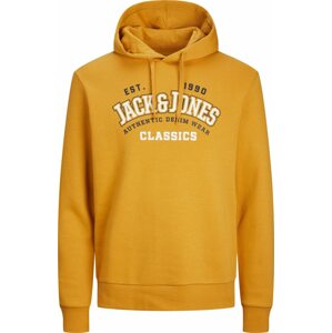 JACK & JONES Mikina námořnická modř / kari / bílá