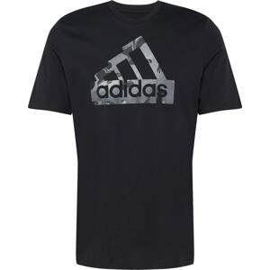 ADIDAS SPORTSWEAR Funkční tričko tmavě šedá / černá