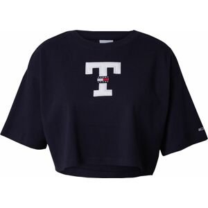 Tommy Jeans Tričko námořnická modř / červená / bílá