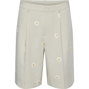 IIQUAL Kalhoty 'KYLE' béžová / tmavě žlutá / bílá
