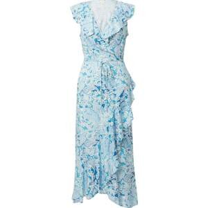 River Island Letní šaty 'SENORITA' modrá / světlemodrá / bílá