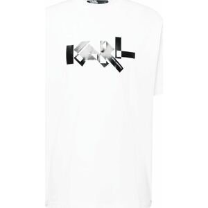 Karl Lagerfeld Tričko černá / bílá