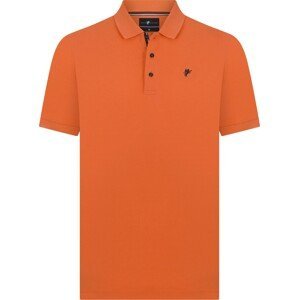 DENIM CULTURE Tričko ' TADAS ' námořnická modř / oranžová
