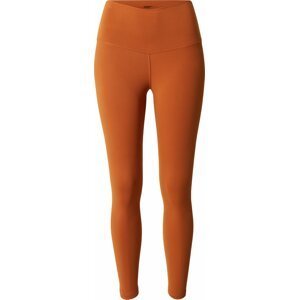 NIKE Sportovní kalhoty šedá / tmavě oranžová